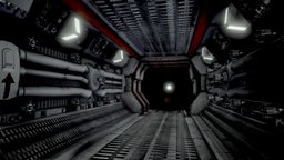 Alien Isolation corridor. spacecraft, aliens, alien, isolation, spaceship-sci-fi, interior, spaceship