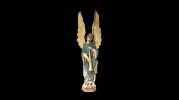 Angel Statue from Old La Crosse Cathedral catholic, angel, chapel, wisconsin, la_crosse, church, noai, hackner_religious_art_company