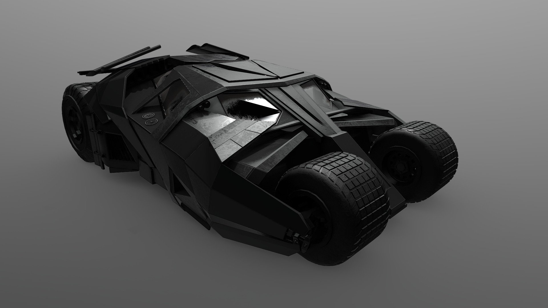 The Batmobile is the fictional car driven by the superhero Batman. Housed in the Batcave, which it accesses through a hidden entrance, the Batmobile is both a heavily armored tactical assault vehicle and a personalized custom-built pursuit and capture vehicle that is used by Batman in his fight against crime.Using the latest civilian performance technology, coupled with prototype military-grade hardware—most of which was developed by Wayne Enterprises—Batman creates an imposing hybrid monster to prowl the streets of Gotham City.


Batmobil car 8k resolution

The file includes :
-FBX Version
-texture (PBR) set is in 8k resolution.

They contain:


Base color map (81928192) 
Metallic map (81928192) 
Roughness map (81928192) 
Normal map (81928192) 
Ambient Occlusion Map (8192*8192)

Kindly follow me on Artsation

I really need your support to continue :) - Batmobil car - Download Free 3D model by mohamedhussien 3d model
