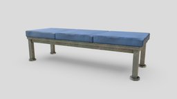 Bench room, sofa, bench, assets, shelf, exterior, vintage, chairs, seat, vr, park, dirty, hospital, public, metal, old, asset, game, blender, lowpoly, chair, church, horror, steel