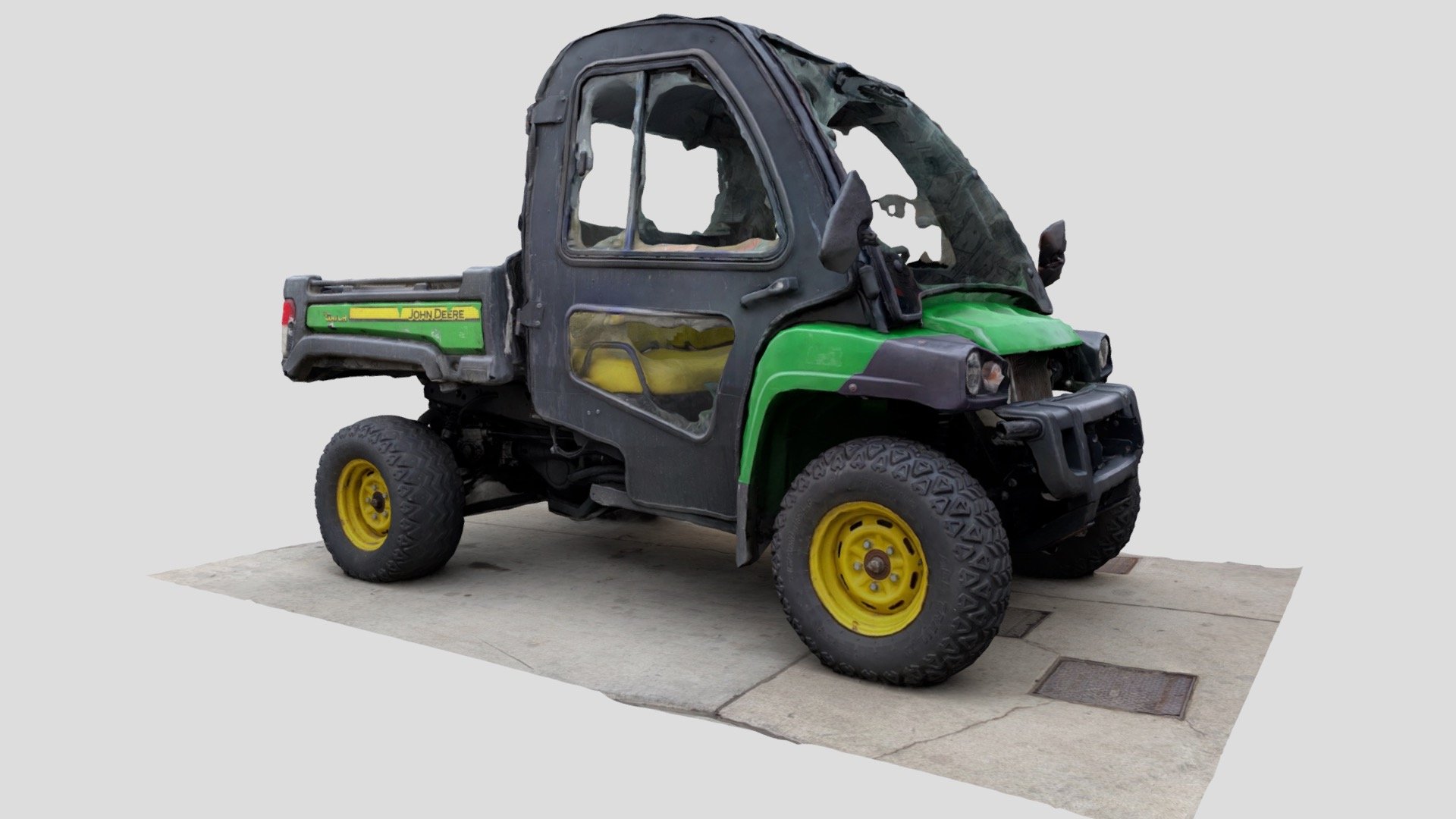 3D scan of a green UTV by John Deere. Wish the windows were captured a little better. (150+ Images, Photo Mode)

Created with Polycam - Day 055: John Deere Gator - Download Free 3D model by uttamg911 3d model