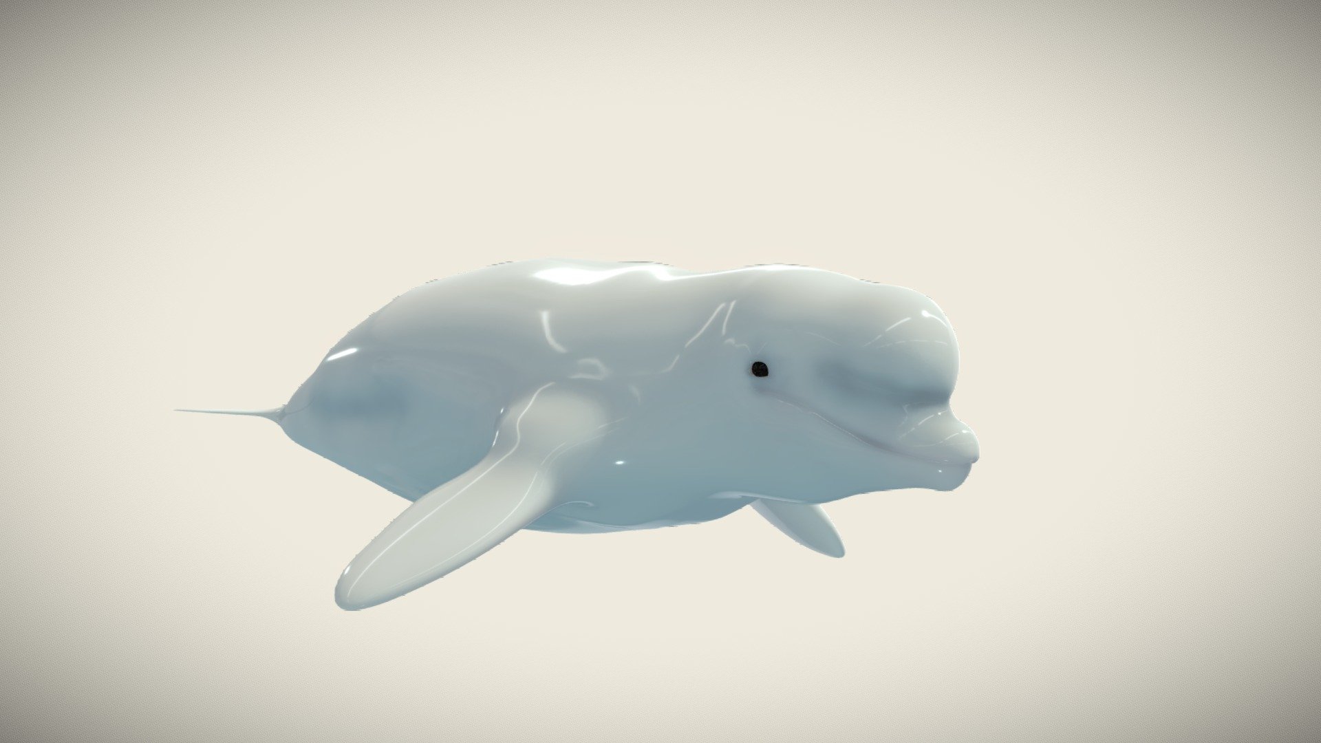 An animated epic friendly jJggly headed beluga whale made with blender and substance painter. Their heads are actually very squishy 3d model