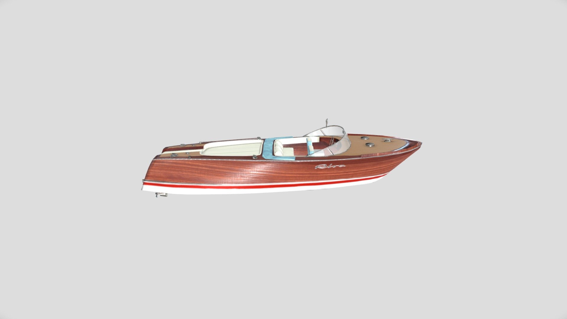A low poly model of iconic Riva Aquarama. That was a quick project to accomplish on a weekend and I like the shapes of it, feel free to use the model for your own purpose, I will set it free. The models has 1K textures and 4000 tris 3d model