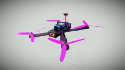 FPV Drone drone, fpv, desing, realistic, substancepainter, substance, 3dsmax