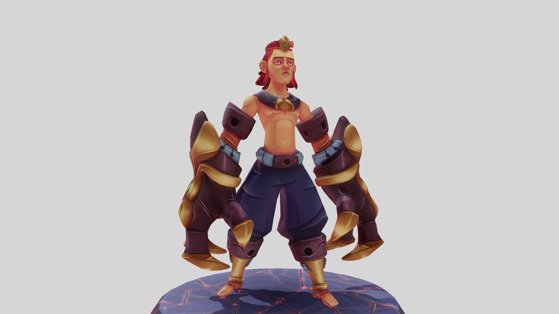 3d model with handpainted texture made for Cubebrush Artwar.

(Note: The current version is a reworked one with newer textures and a little Idle animation) 3d model