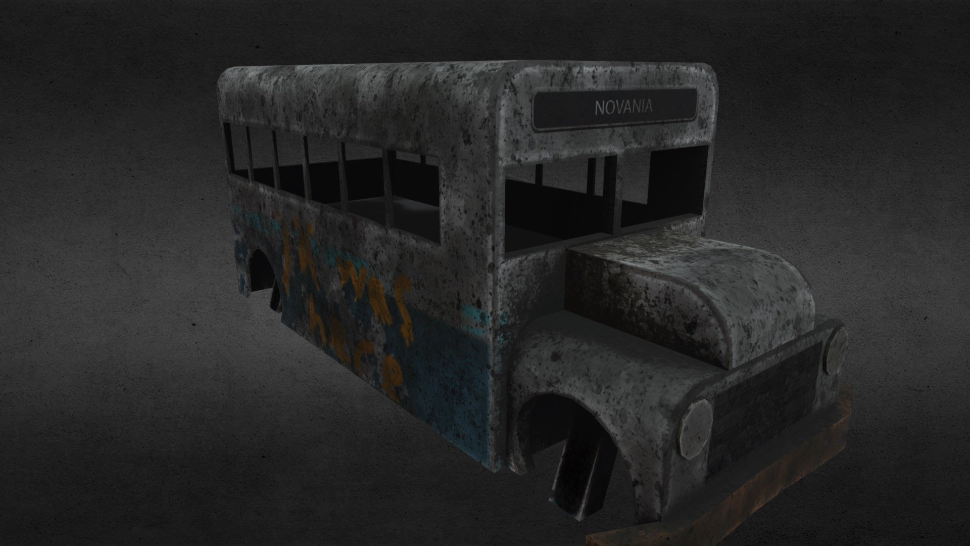 Scrapped Bus - 3D model by Adamh5 3d model