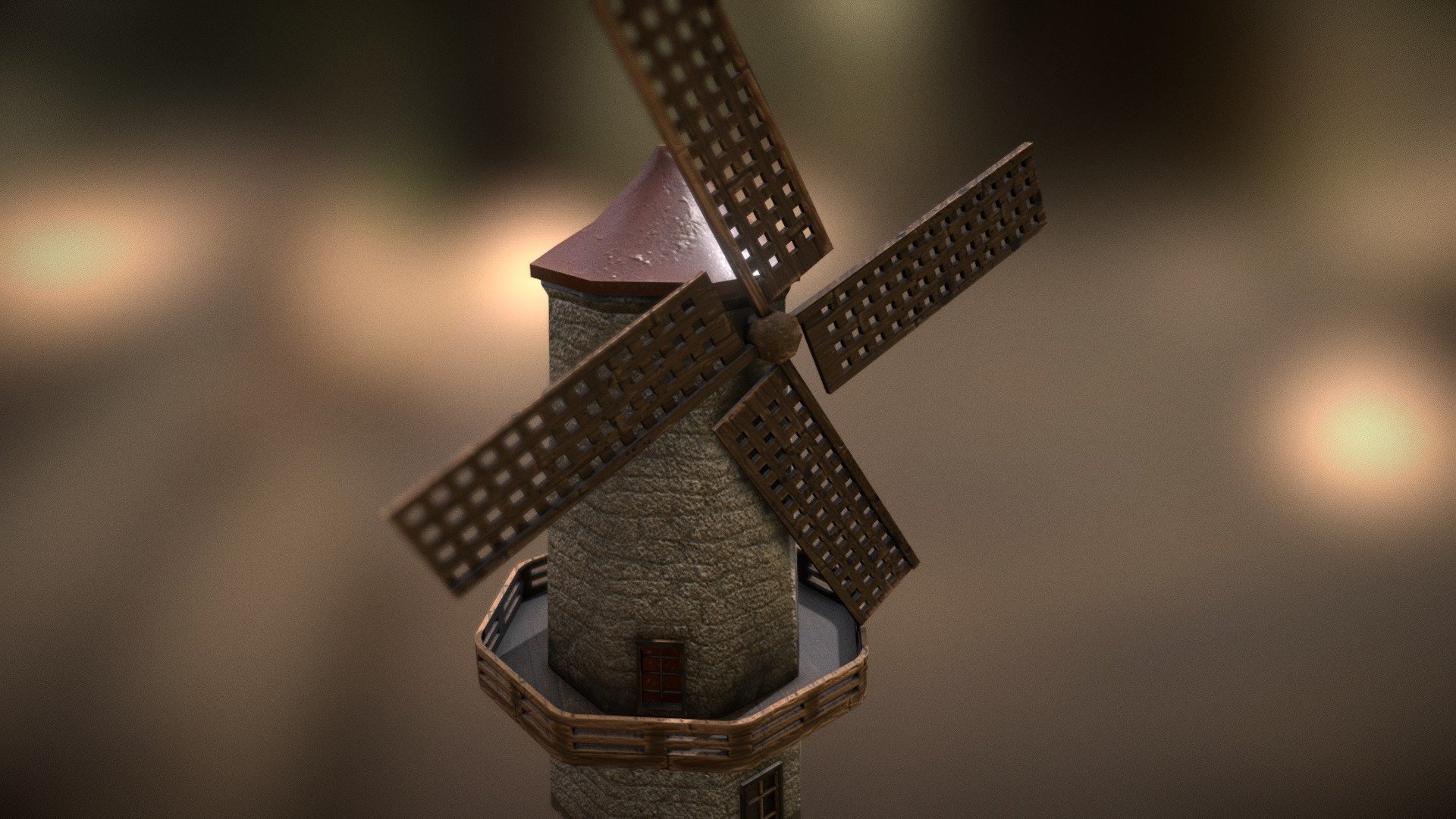 windmill - Download Free 3D model by Irina Kats (@wh.danny) 3d model