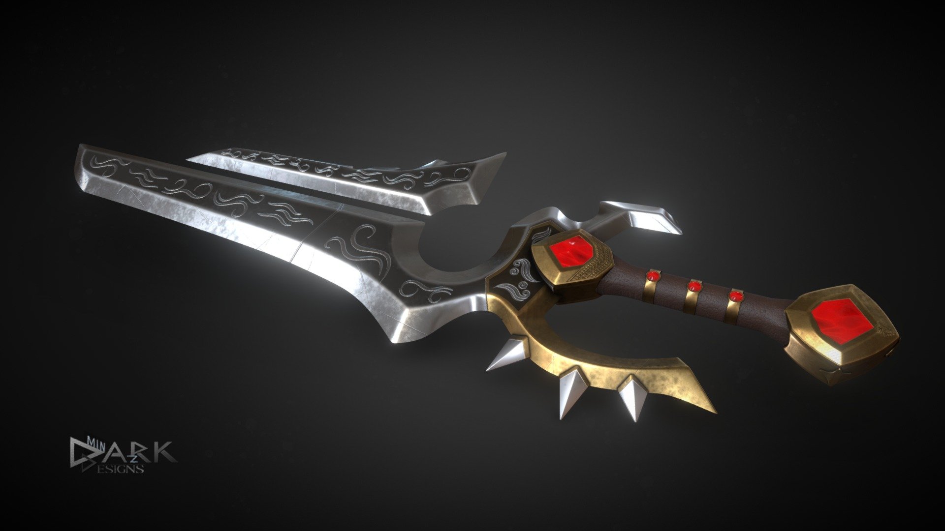 Shalamayne is a legendary sword, the result of two night elven blades, Shalla'tor and Ellemayne, that were magically fused. Once wielded by Varian Wrynn, former King of Stormwind, it is now carried by his son and successor, Anduin Wrynn 3d model