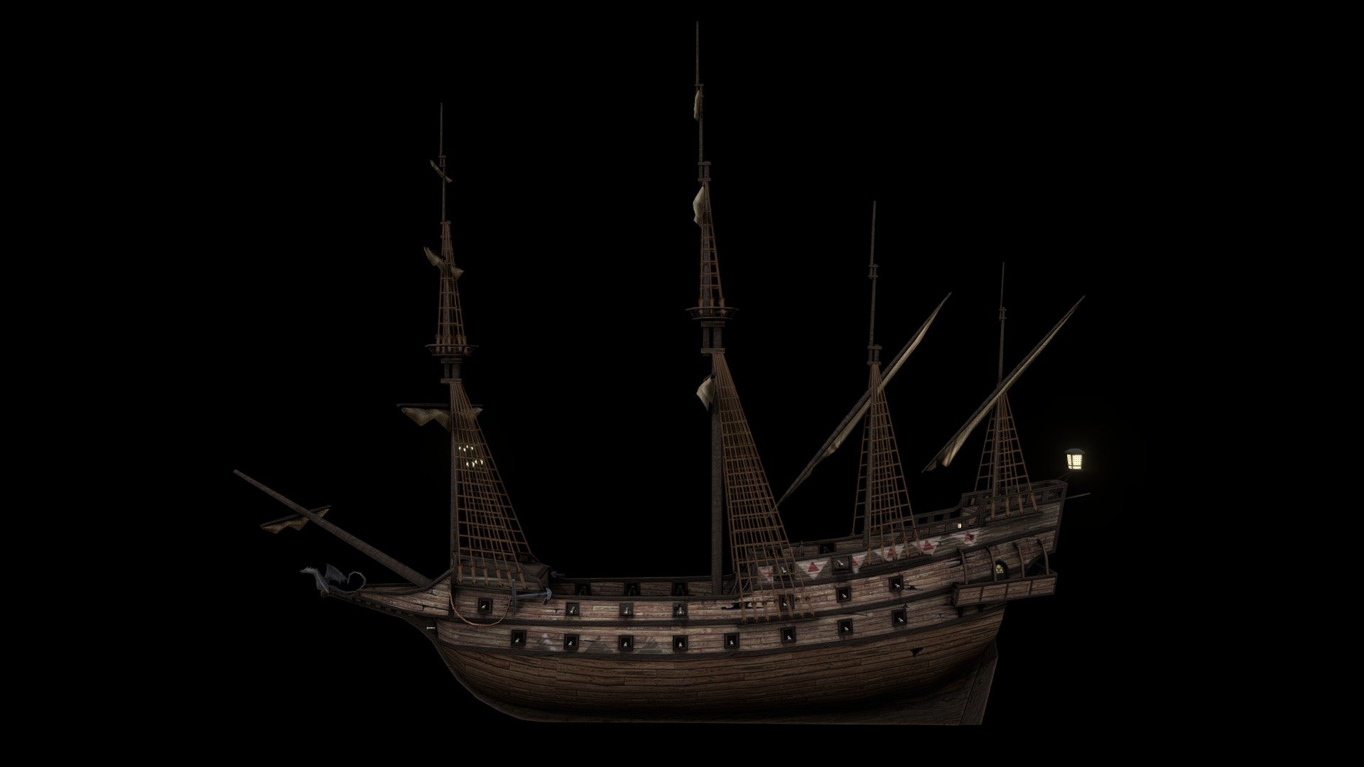 Property of Vasco Games - Galleon (Mobile Game) - 3D model by Daniel Sturing (@DanielSturing) 3d model