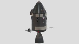 Apollo Spacecraft moon, 5, lunar, nasa, saturn, module, sla, american, command, service, v, 17, realistic, 13, stack, lm, csm, asset, game, pbr, low, poly, ship, space, spaceship, tli
