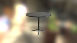 Metal Table bar, table, outdoor, metal, substancepainter, substance, blender