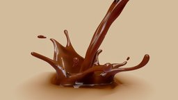 Chocolate Syrup fluid, splash, chocolate, juice, advertising, liquid