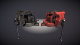 Vice grip, clamp, bench, tools, tool, vice, pbr, gameready