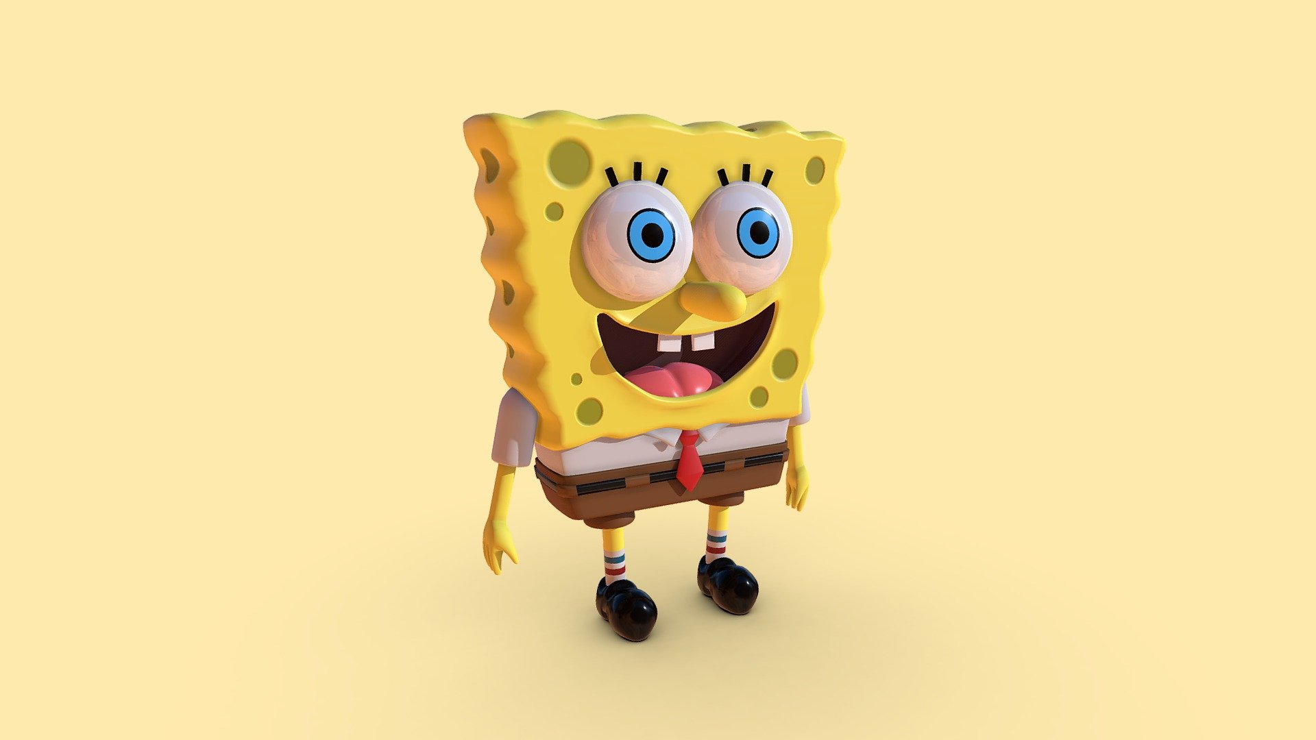 3D PBR model of tv seriess and films Spongebob Squarepants. Please tell me if you want me to make Patrick, Gary, Squidward&hellip; - Spongebob Squarepants - Buy Royalty Free 3D model by Cëre Productions (@CereProductions) 3d model