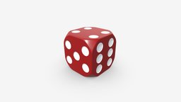 Dice red, toy, fun, six, fortune, dice, play, gambling, number, win, luck, risk, chance, game, plastic, liesure