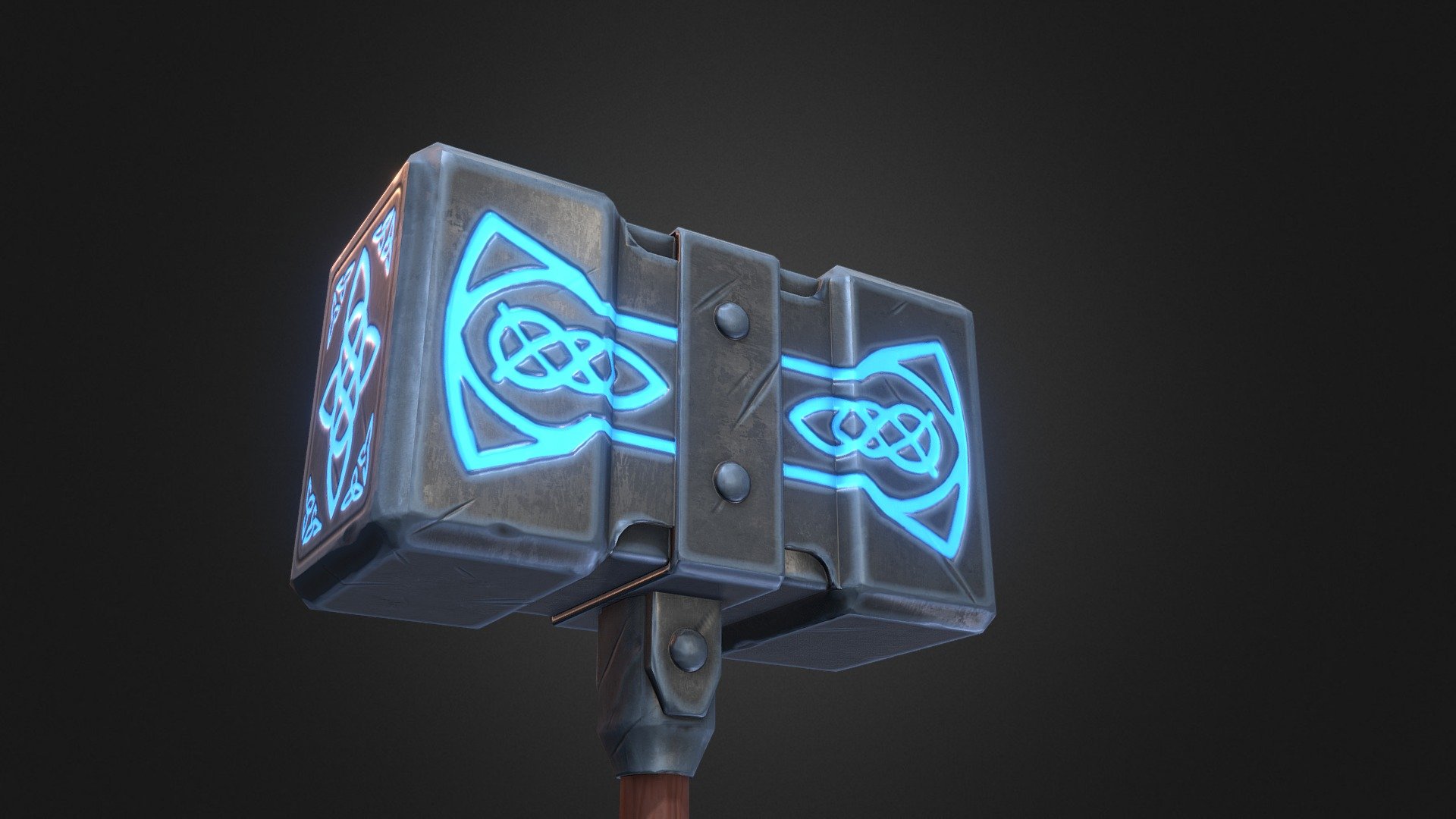 A version of my previous hammer but with stylized textures - PBR workflow - Hammer Stylized - Download Free 3D model by MattDonlan 3d model