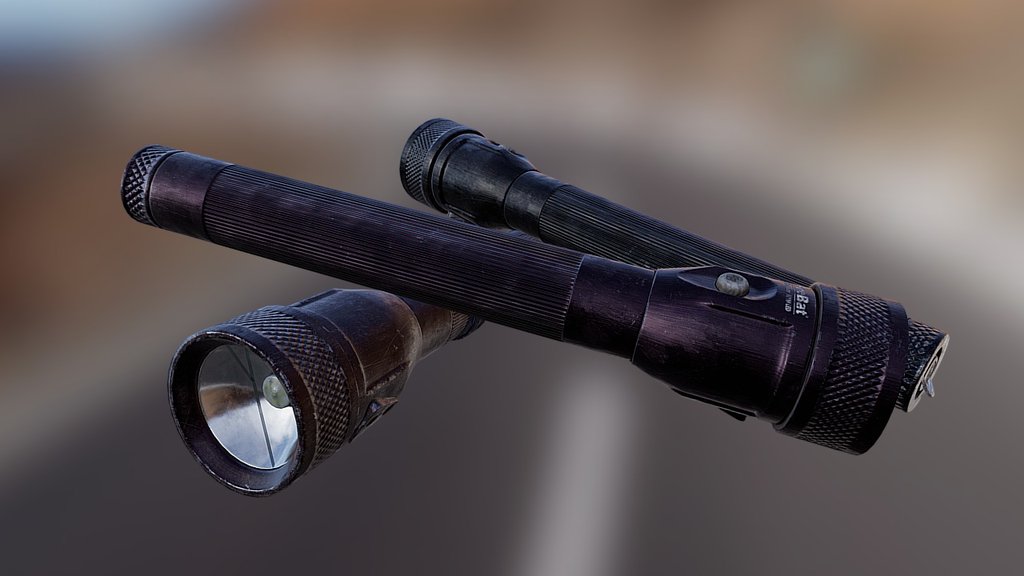 Modern LED flashlight for one of my personal projects. Includes two variants of base color and two variants of damage level. Model will be used in the first person viewport, so low poly mesh is quite tight, especially on the edges 3d model