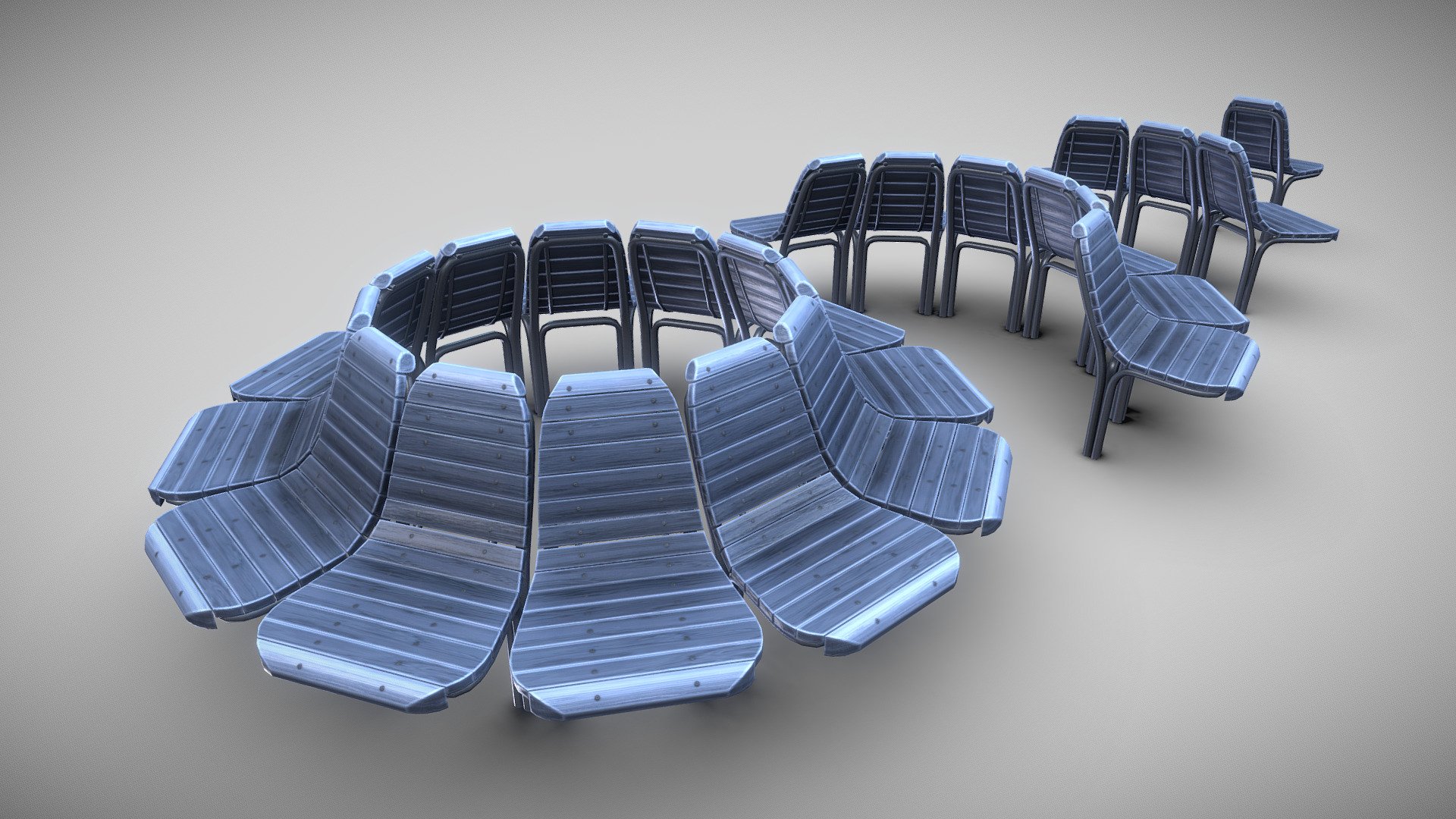 Round Bench [7] with 4 parts as Wood Metal Version 2




Round Bench [7] 4 Parts Basic Version

Round Bench [7] 4 Parts Wood Metal Version 1

Round Bench [7] 4 Parts Wood Metal Version 2

Round Bench [7]  4 Parts Aluminum Version 1



PBR texture maps: 




4096 x 4096  



Modeled and textured by 3DHaupt in Blender-2.82 - Round Bench [7]  4 Parts Blue Painted Version - Buy Royalty Free 3D model by VIS-All-3D (@VIS-All) 3d model