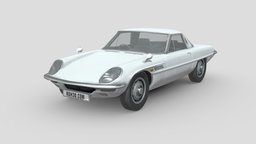 Low Poly Car power, vehicles, transportation, cars, drive, sedan, classic, mazda, old, coupe, driver, classic-cars, cosmo, racing-car, old-cars, vehicle, racing, car, race, japanese-car, mazda-cosmo, old-sedan, mazda-coupe, japanese-sedan