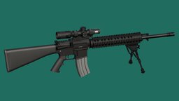 M16A3 Sniper Rifle rifle, assault, future, punk, carbine, weapons