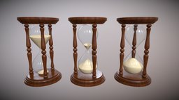 Hourglass hour, wooden, time, prop, antique, sand, timer, hourglass, decor, tool, old, second, sandclock, minute, countdown, sandglass, glass, decoration