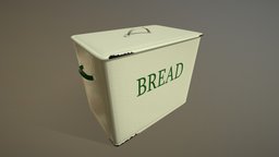 Bread Bin vintage, worn, used, kitchen, cooking, background, aged, utilities, battered, culinary
