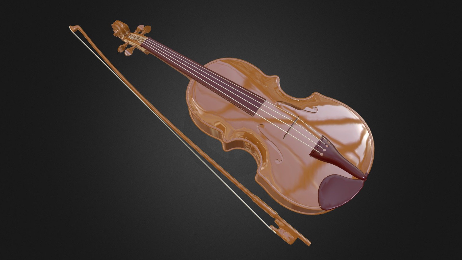 Violin - Violin - 3D model by llllline 3d model