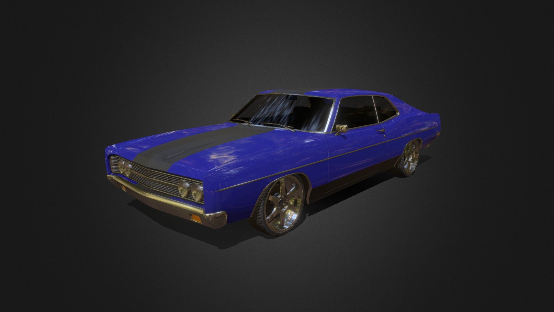 Game-ready vehicle model with Textures, 4 LOD states, and simplified collision meshes.

Vehicle model is based on 1960s car designs with modern wheels 3d model