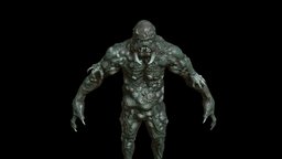 MutantZ2 ancient, rpg, fighter, soldier, unreal, mutant, claws, character, unity, pbr, low, poly, skull, animation, monster, human, rigged, ghol
