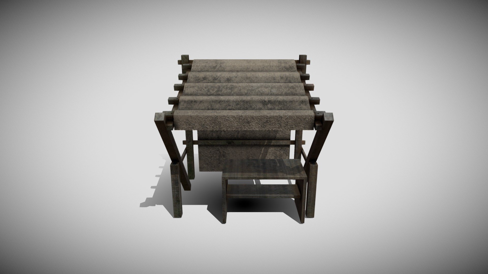 Medieval/ Fantasy/ Tudor Market Stall

Low-poly, game-ready, PBR, AR/ VR, Unity &amp; Unreal friendly

Textures; 2048 x 2048, Dialtion + single colour background, 8-pixel padding, OpenGL, PBR-Metal-Rough

https://stgbooks.blogspot.com/ - Medieval Market Stall - Buy Royalty Free 3D model by Simon T Griffiths (@RubberMan) 3d model