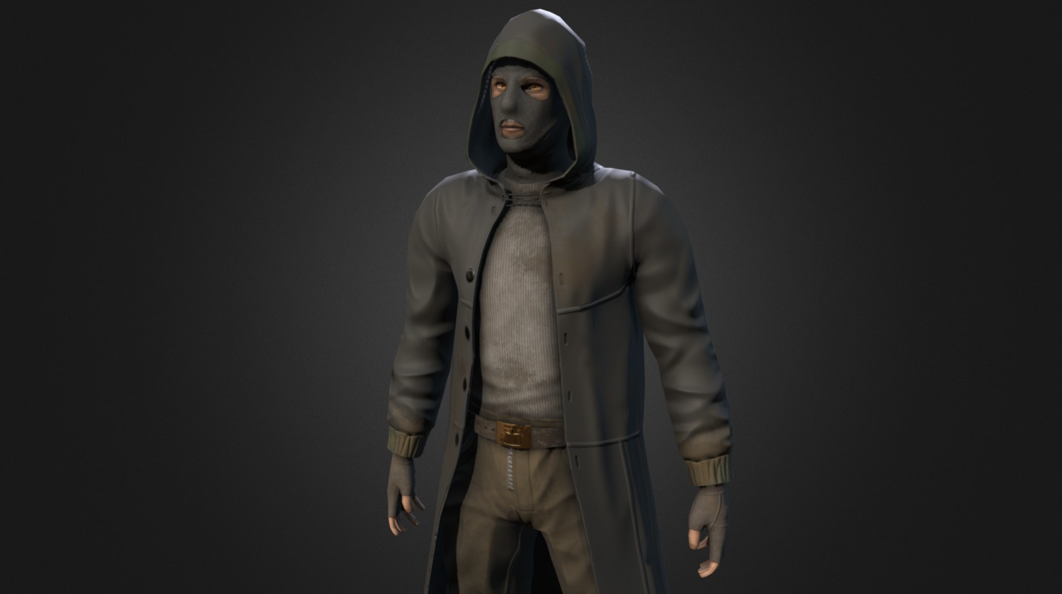 Made a character based on one of my favorite game series. Went for a relatively low poly model, and tried to do a lot with the textures. Had some trouble with the UV's and baking, but turned out well. Spent a good amount of time practicing sculpting fabrics.

2K PBR textures - S.T.A.L.K.E.R.-Inspired Game Character - 3D model by Michael Makivic (@makivic) 3d model
