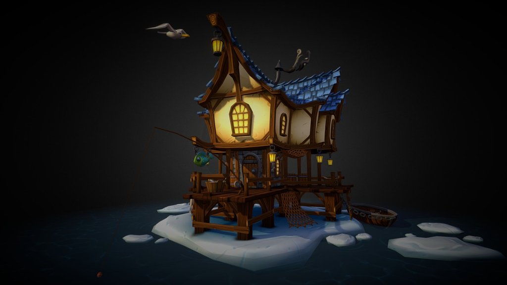 Fisherman's Outpost - 3D model by Tim Moreels (@timmoreels) 3d model