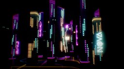 Neon city #utopialpchallenge utopialpchallenge, substancepainter, substance