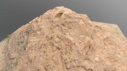 Heap pile of wet sand castle, dune, medieval, detail, build, ground, earth, foot, sand, play, site, debris, pile, rain, dirty, playground, footprint, grunge, gravel, print, realistic, works, mound, heap, realistic-gameasset, megascan, asset, game, gameasset, building, construction, material