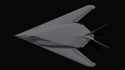 Lockheed F-117 Nighthawk Stealth fighter bomber usaf, stealth, airplane, bomber, army, f117, fbx, combat, jet, max, airplanes, airforce, blender-3d, lockheed, stealth-fighter, airplane-aircraft, military, plane, lockheed-martin-design, f117a