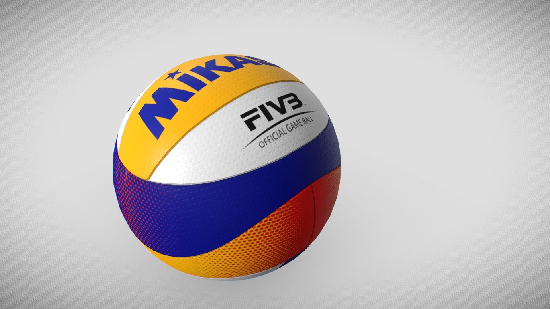 Ball Mikasa bv550c beach volleyball
I am fond of volleyball. And I decided to draw this ball, I wanted to draw this one based on the geometry and topology of the structure of this ball 3d model
