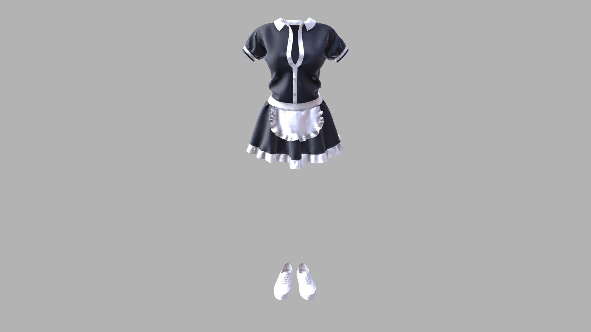 Maid - 3D model by anholl 3d model
