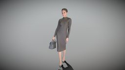 Elegant young woman in black dress 443 office, style, archviz, scanning, people, standing, , fashion, business, young, dress, realistic, woman, smiling, beautiful, heels, elegant, ztl, pretty, attractive, highheels, vizualization, peoplescan, femalecharacter, -woman, -girl, businesswoman, photoscan, realitycapture, photogrammetry, lowpoly, scan, female, human, black, highpoly, scanpeople, redlips, officeworker, "scanwoman", "realityscan", "mididress"