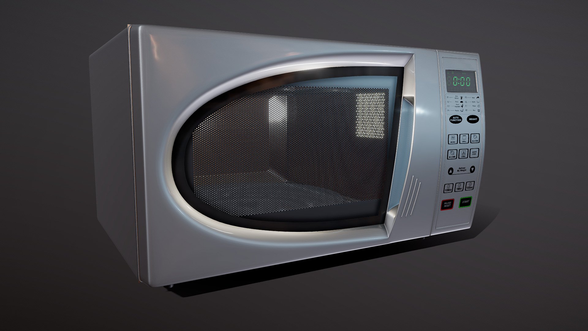 Microwave oven 3D model 3d model