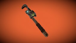 Pipe Wrench tools, low-poly-model, props-game, pipewrench, blender3d, gameasset, ferramentas3d, chavedegrifo