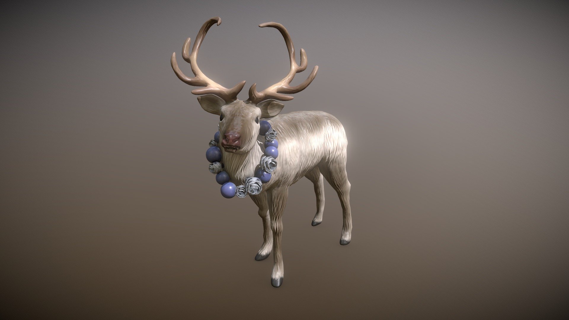 Rudolph the Red-Nosed Reindeer - 3D model by Sachi.Nishimura (@petit.peache) 3d model