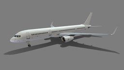 Boeing B 757-200 static winglets static low poly