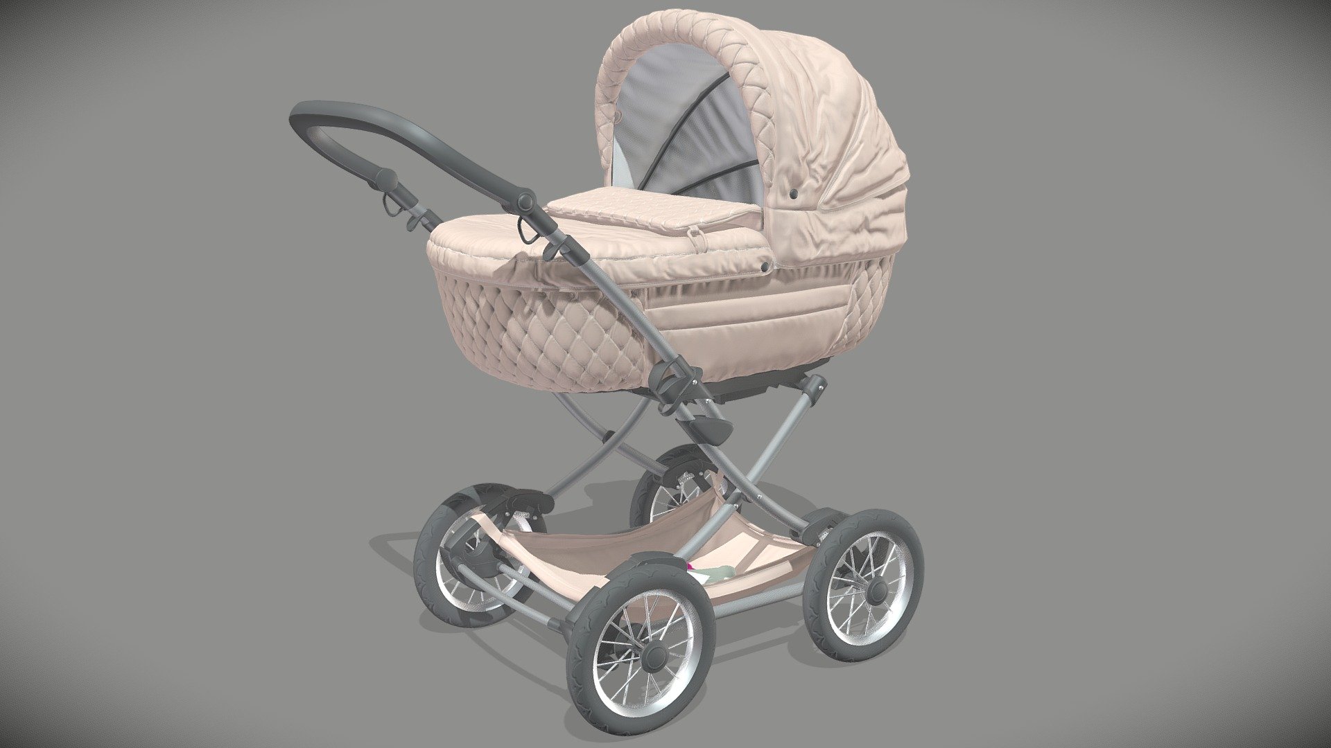 The model has all the necessary textures for the PBR material. Textures have a resolution of 4096 * 4096, 2048*2048 - Baby Carriage - Buy Royalty Free 3D model by Takoyto 3d model