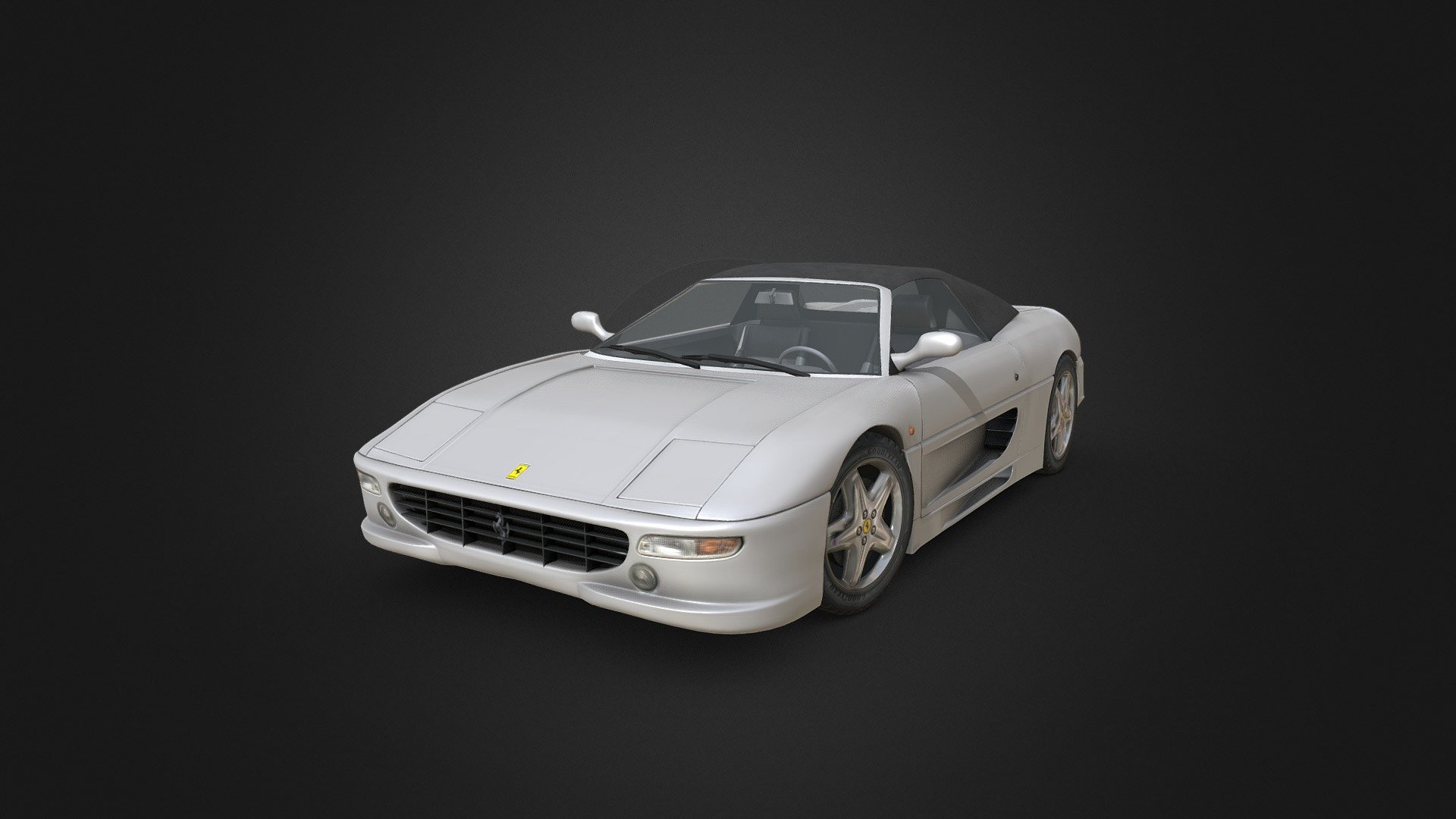 The Ferrari F355 (Type F129) is a sports car manufactured by Italian car manufacturer Ferrari produced from May 1994 to 1999. The car is a heavily revised Ferrari 348 with notable exterior and performance changes. The F355 was succeeded by the all-new Ferrari 360 in 1999.

Design emphasis for the F355 was placed on significantly improved performance, as well as drivability across a wider range of speeds and in different environments (such as low-speed city traffic) 3d model