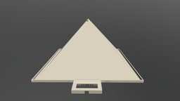 Pyramid of Cheops ancient, locomotive, egypt, 7, pyramid, seven, ready, great, cheese, wonders, low-poly-model, wolfprint, wolfprint3d, ancient-roman-cultural-heritage, unity, architecture, game, wolf, history