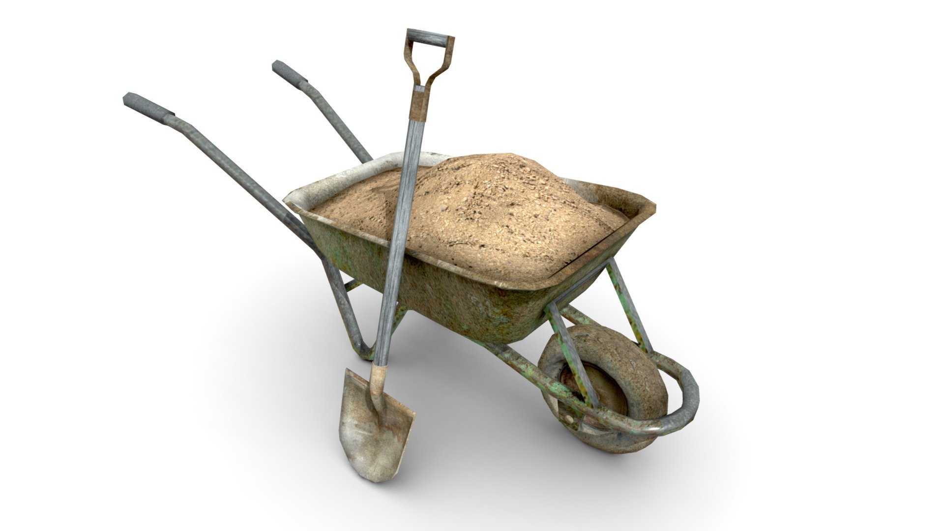 Features:


Low poly.
Game ready.
All textures included and materials applied.
Easy to modify.
Separated and nomed parts.
All formats tested and working.
Optimized.
No plugins required.
Atlas textures size: 4096x4096.
 - Wheelbarrow - Buy Royalty Free 3D model by Elvair Lima (@elvair) 3d model