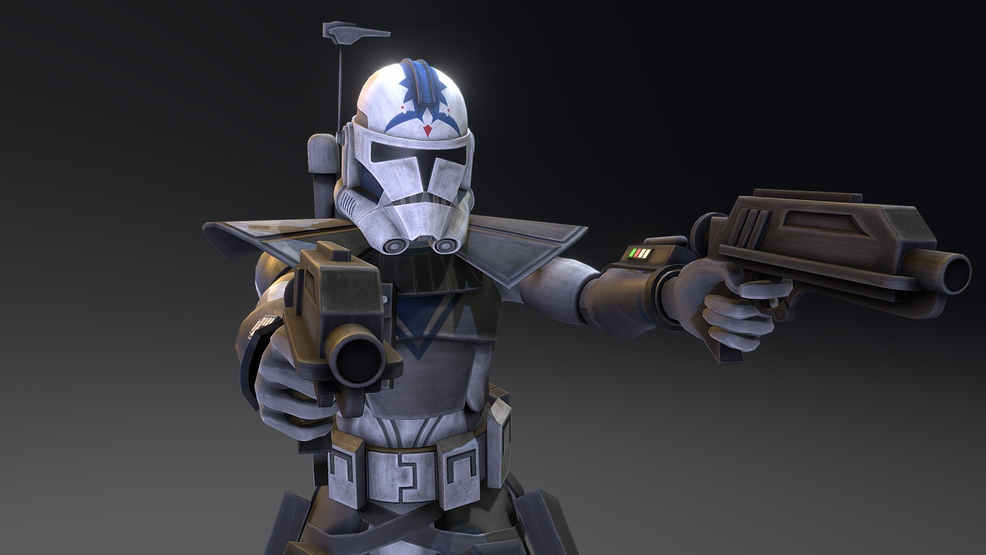 CT-5555 (short for CT-27-5555), and later referred to as ARC-5555, was an Advanced Recon Commando who served in the Grand Army of the Republic during the Clone Wars. Due to his clone designation, he was given the nickname &ldquo;Fives