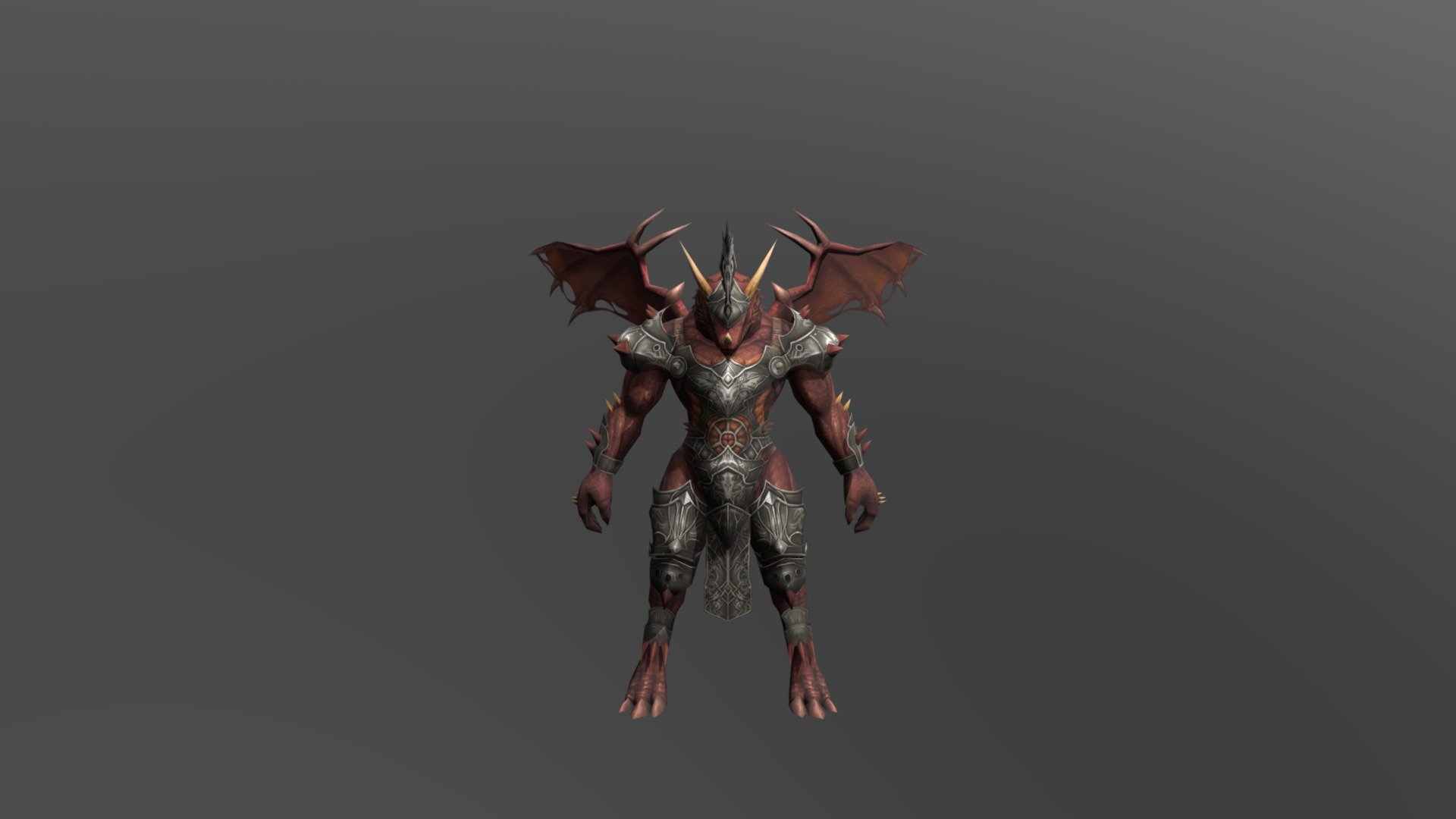 Dragonkin Warrior - 3D model by LightRuler 3d model