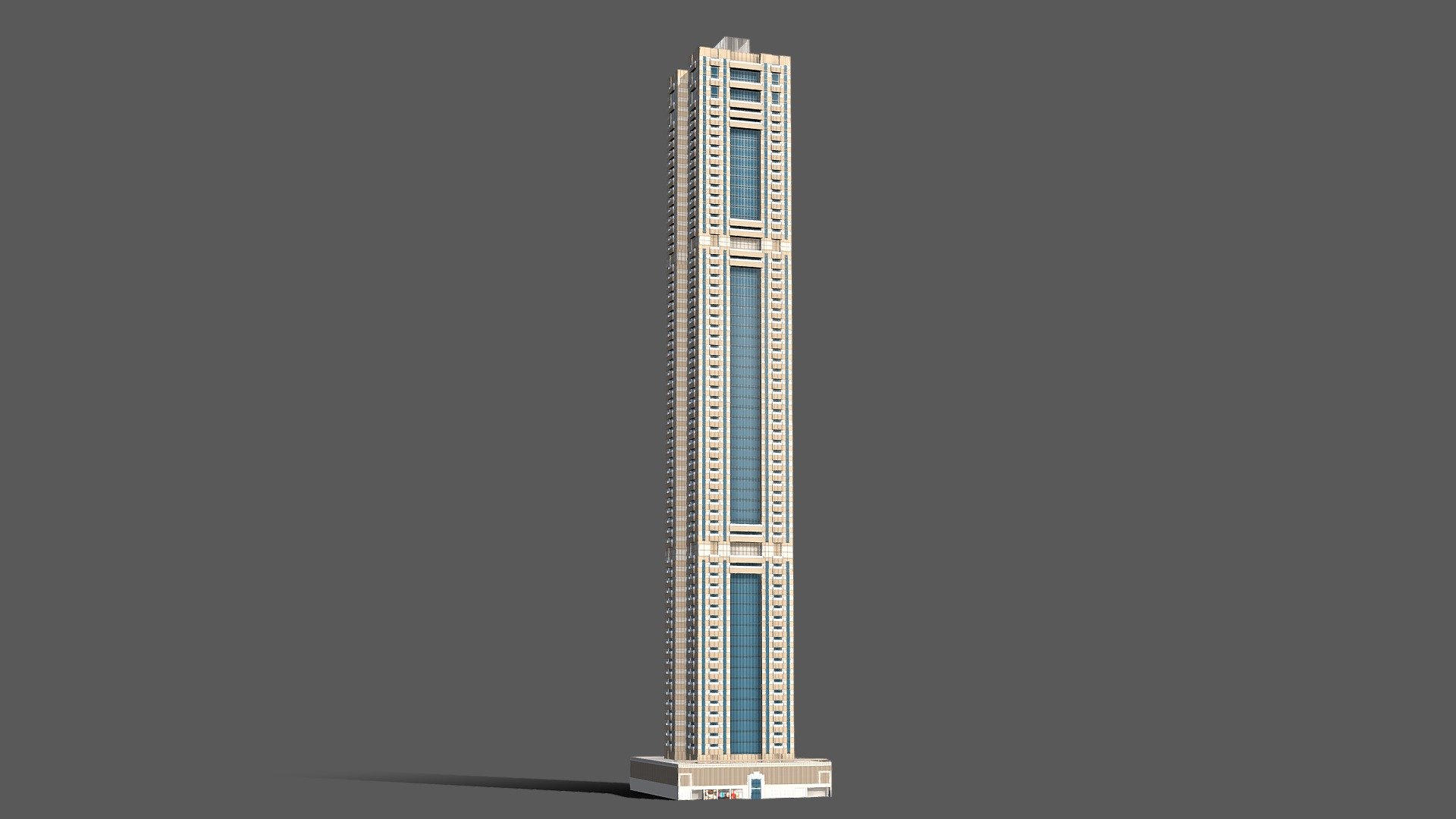 Sulafa Tower - Dubai marina - Buy Royalty Free 3D model by 1Quad (@1.Quad) 3d model