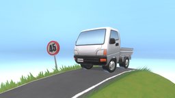 Mini Truck mini, truck, vehicle, animation